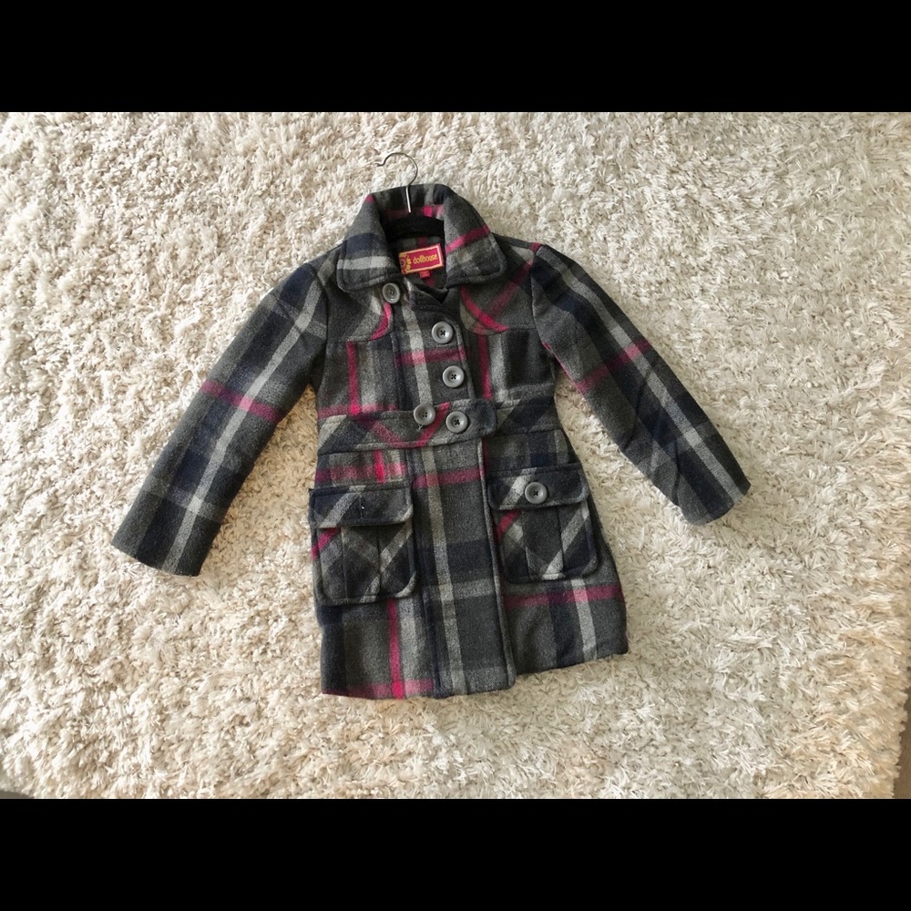 Wool winter peacoat jacket - size 4